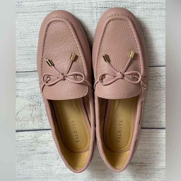 Talbots blush pink Leather Loafers / size 8M - Picture 5 of 11